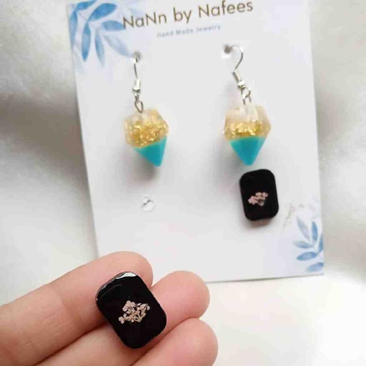 [PK3239-JW-EAR-018223] Diamond Style Earrings with Stud Earring