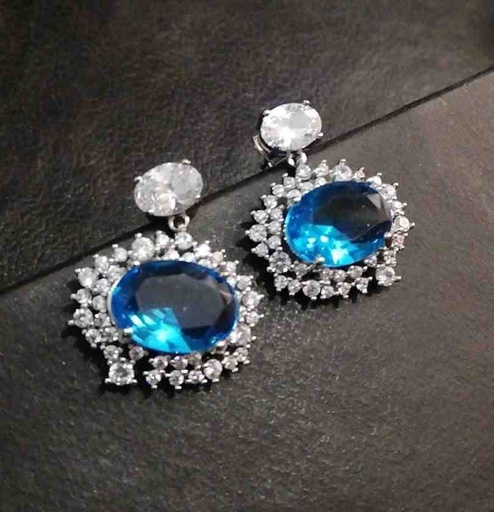 [PK3229-JW-EAR-019102] Aqua Earrings