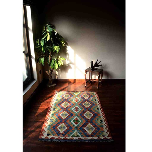 [PK3039-HM-RUG-019108] Hand Knotted Kilim