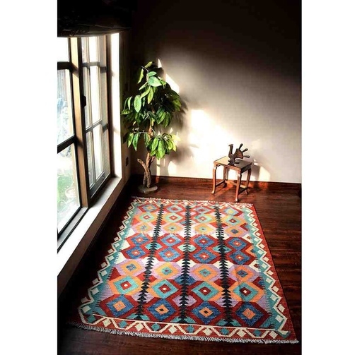 [PK3039-HM-RUG-019113] Hand Knotted Kilim