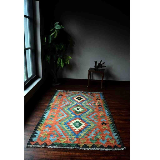 [PK3039-HM-RUG-019114] Hand Knotted Kilim
