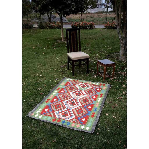[PK3039-HM-RUG-019116] Hand Knotted Kilim