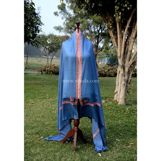 [PK6411-CW-SCF-019258] Kingri Border Shawl