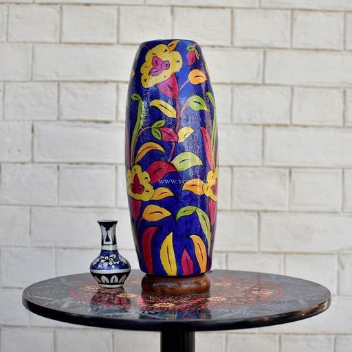 [PK1918-HM-LMP-19451] Hand Painted Camel Skin Lamp