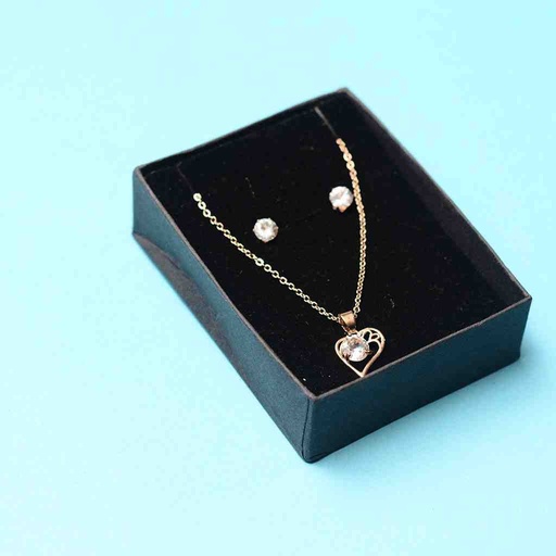 [PK6762-JW-GEN-019507] Locket & Earrings 