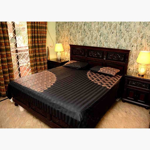 [PK6769-HM-BDC-019534] Block Print Bed Sheet