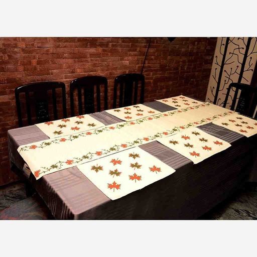 [PK6769-HM-BDC-019539] Mapal leaf table runner