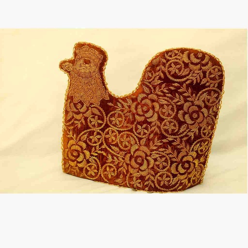 [PK0055-HM-KMA-019584] Handwoven Hen Shaped Tea Pot Cover