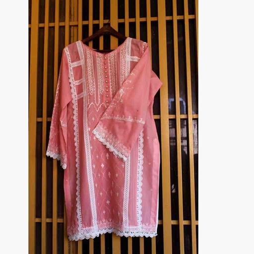 [PK6786-CK-KUR-019690] Stitched Embroidered Shirt