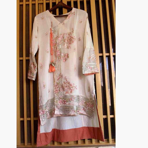 [PK6786-CK-KUR-019699] Stitched Embroidered Shirt