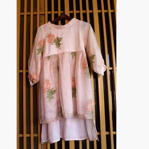 [PK6786-CK-KUR-019715] Stitched Embroidered Shirt