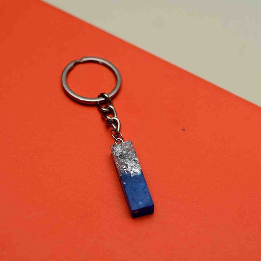 [PK6787-MR-GEN-019827] Resin Art "I" Alphabet Keychain