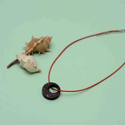 [PK6787-JW-NCK-019839] Resin Art Round Shape Pendent