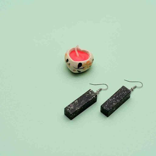 [PK6787-JW-EAR-019862] Resin Art Earrings