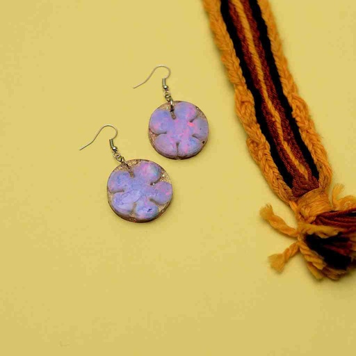 [PK6787-JW-EAR-019865] Resin Art Earrings