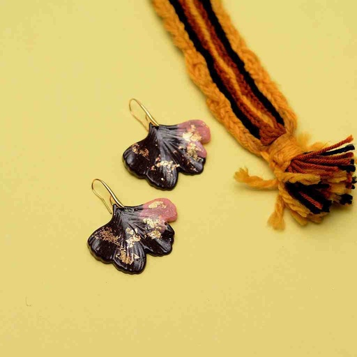 [PK6787-JW-EAR-019868] Resin Art Butterfly Earrings