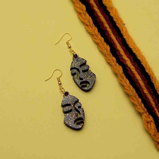 [PK6787-JW-EAR-019869] Resin Art Hand Painted Earrings