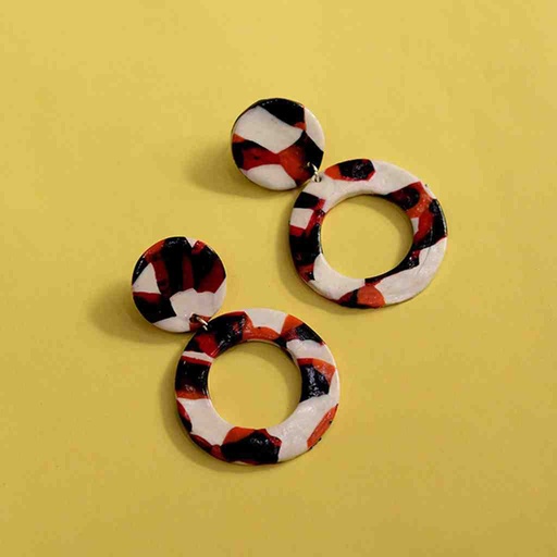 [PK6800-JW-EAR-019903] Polymer Clay Earrings