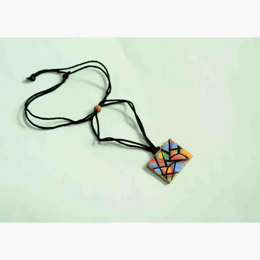 [PK6800-JW-GEN-019904] Necklace in abstract art