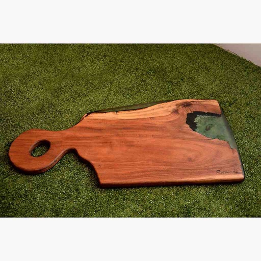 [PK6809-HM-TRY-019946] Wooden Serving Platter with Long Handle Tray