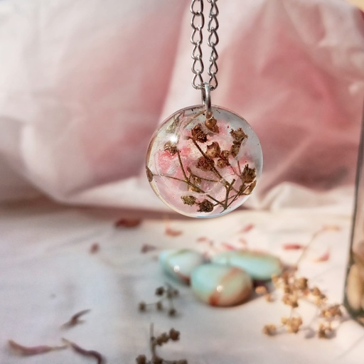 [PK6407-JW-NCK-021736] Gypsophila Pendant