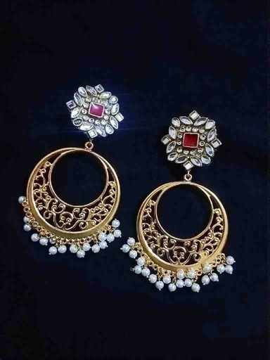 [PK7133-JW-EAR-021743] Kundan Earrings