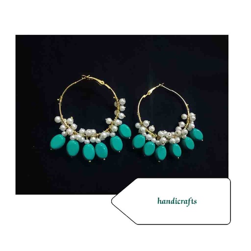 [PK7133-JW-EAR-021745] Handmade Loreal Hoops