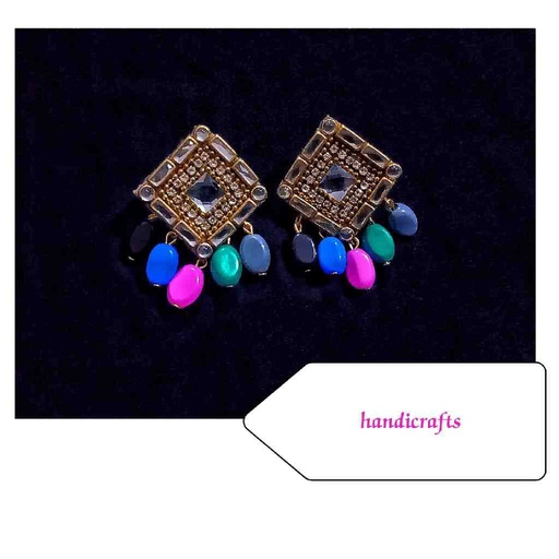 [PK7133-JW-EAR-021747] Kundan Earrings