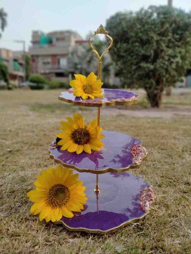 [PK3169-HM-TRY-022079] Resin 3 Tier Tray