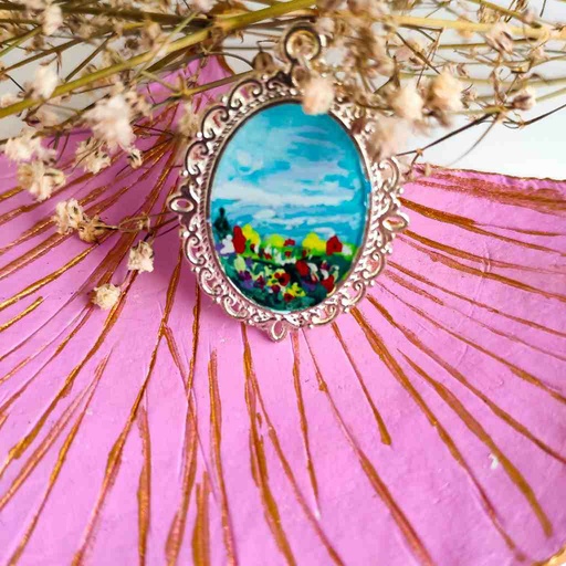 [PK7447-JW-NCK-023515] Landscape Pendant