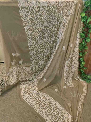 [PK7481-CW-UNS-023536] Chicken Kari Chiffon Suit 2- Piece