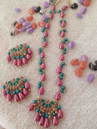 [PK7602-JW-GEN-023562] Colorful Kundun Mala Set