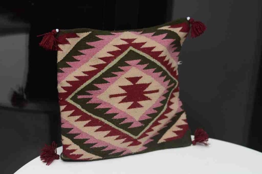 [PK7667-HM-CUS-023679] Olive Kilim Cushions
