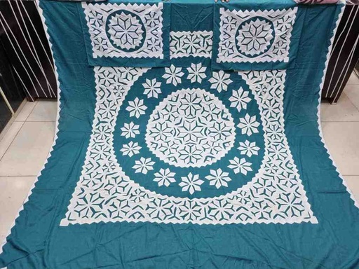 [PK7775-CW-UNS-024016] Applique Bedsheet
