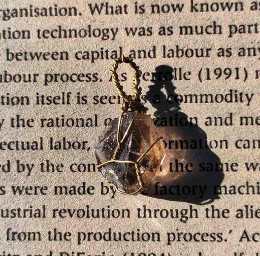 [PK5935-CF-GEM-024429] Smoky Quartz Pendant