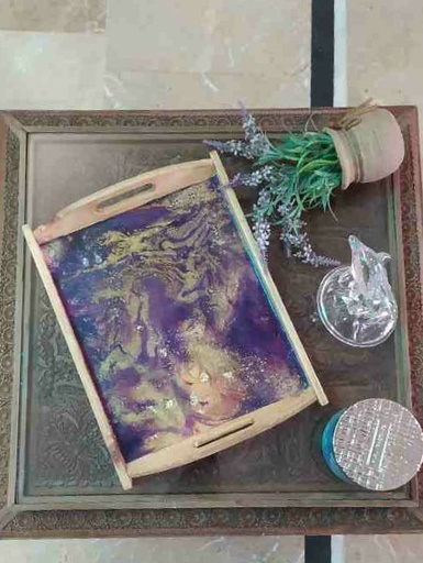[PK7845-CF-ART-024490] Handpainted Tray