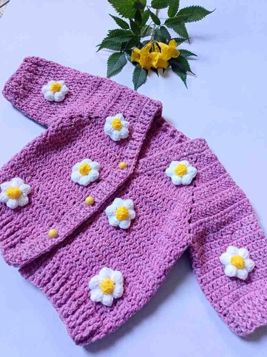 [PK7888-CK-DRE-024516] Floral Sweater 