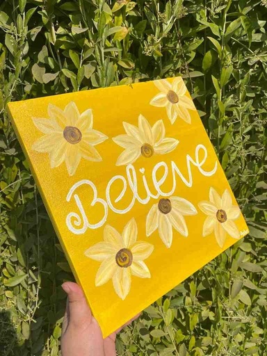 [PK7907-AR-PAI-024778] Motivational Quote Painting