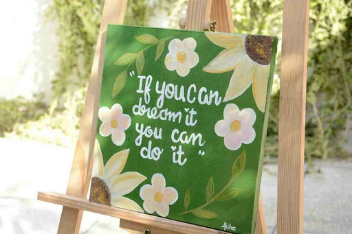 [PK7907-AR-PAI-024781] Motivational Quote Painting