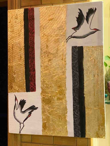 [PK4905-CF-ART-025615] Goldleaf Painting