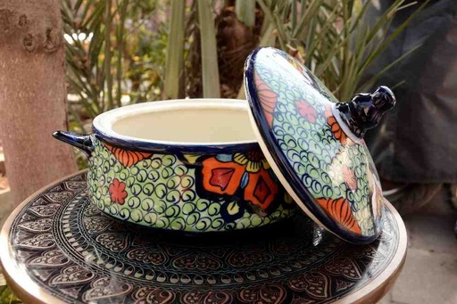 [PK0023-CF-BPO-025684] Blue Pottery Handi