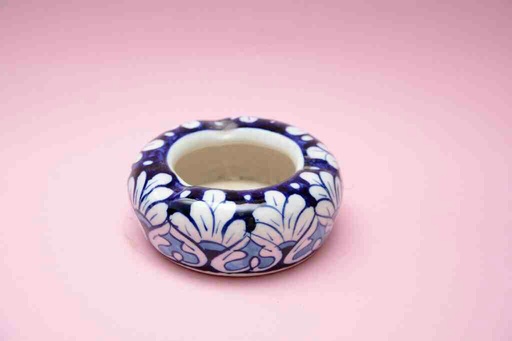 [PK0023-CF-BPO-025704] Blue Pottery Ash Tray