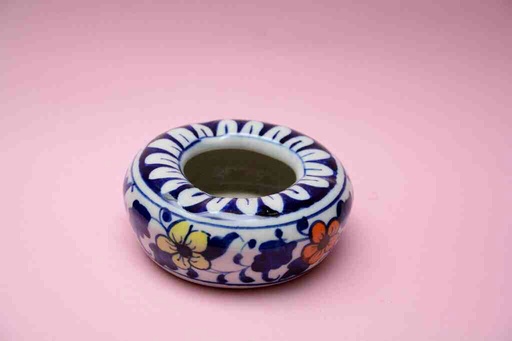 [PK0023-CF-BPO-025707] Blue Pottery Ash Tray