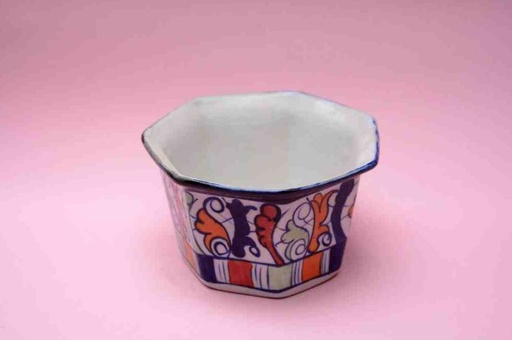 [PK0023-HM-PLN-025800] Blue Pottery Hexagon Planter