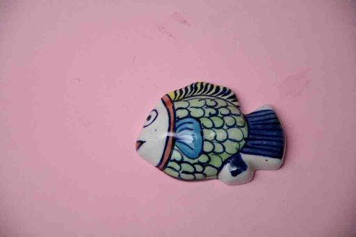[PK0023-CF-BPO-025919] Blue Pottery Miniature Fish