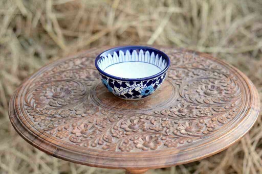 [PK0363-CF-BPO-026176] Blue Pottery Deep Bowl