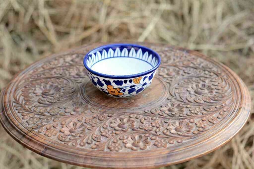 [PK0363-CF-BPO-026178] Blue Pottery Deep Bowl