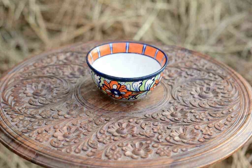[PK0363-CF-BPO-026180] Blue Pottery Deep Bowl