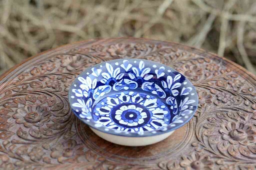 [PK0363-CF-BPO-026405] Blue Pottery Bowl