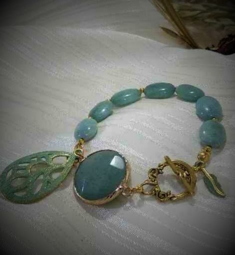 [PK8199-JW-GEN-027990] Amazonite Bracelet 